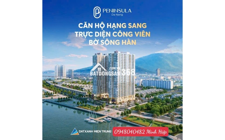 Căn hộ cao cấp Peninsula Đà Nẵng với pháp lý, sổ hồng lâu dài riêng từng căn, mật độ XD chỉ 44%