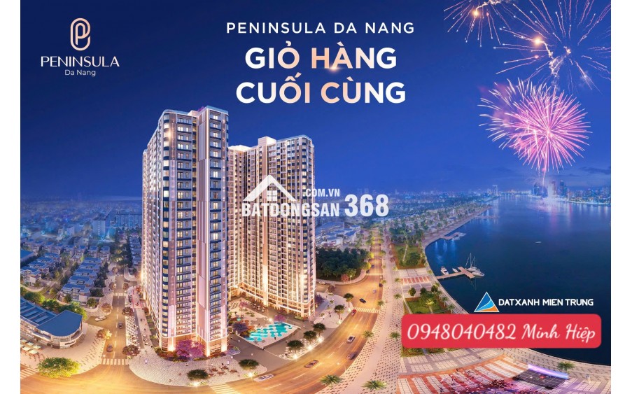 Căn hộ cao cấp Peninsula Đà Nẵng với pháp lý, sổ hồng lâu dài riêng từng căn, mật độ XD chỉ 44%