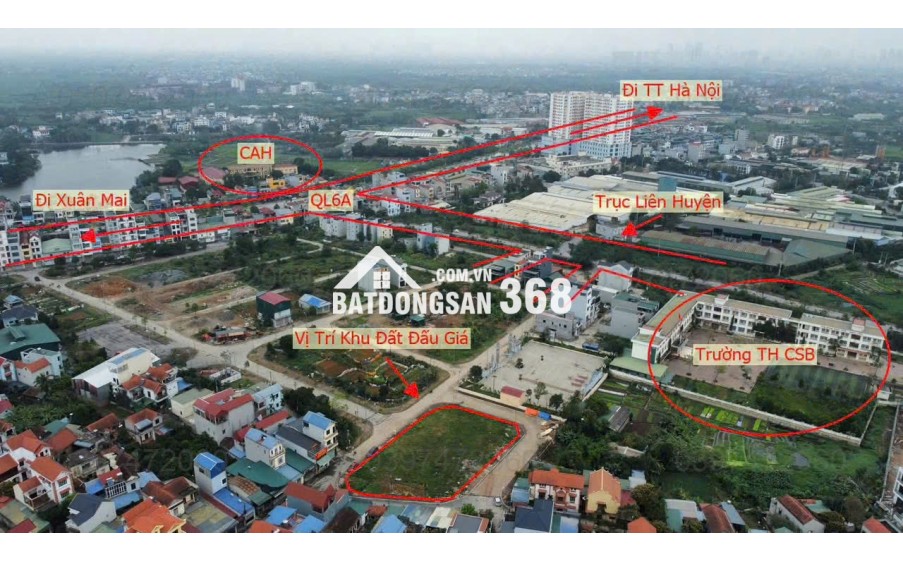 bán đất đấu giá chúc sơn chương mỹ 80m giá chúng thầu 86.496.000 đồng /m2