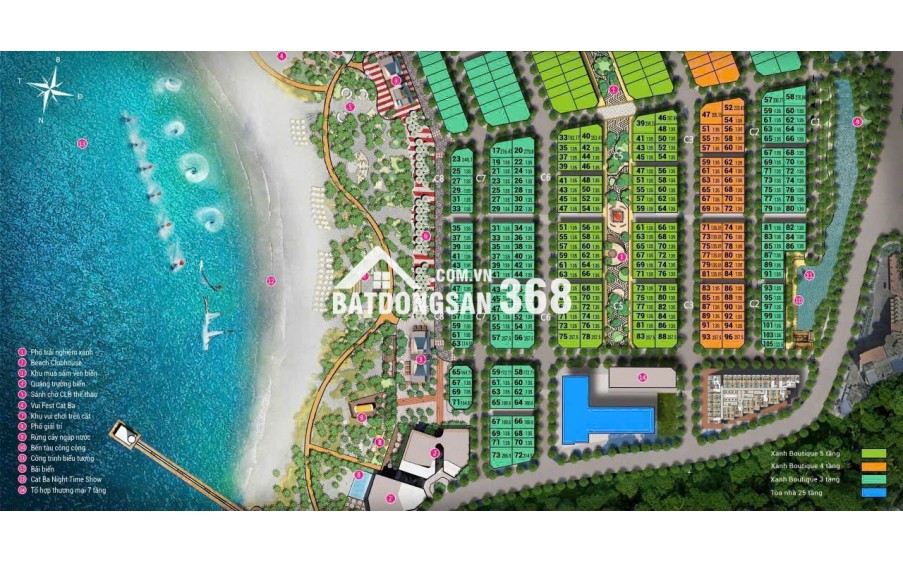 Mở Bán 225 Căn Thấp Tầng Shophouse Thương Mại Tại Dự án Xanh Island Trung Tâm Vịnh Cát Bà.