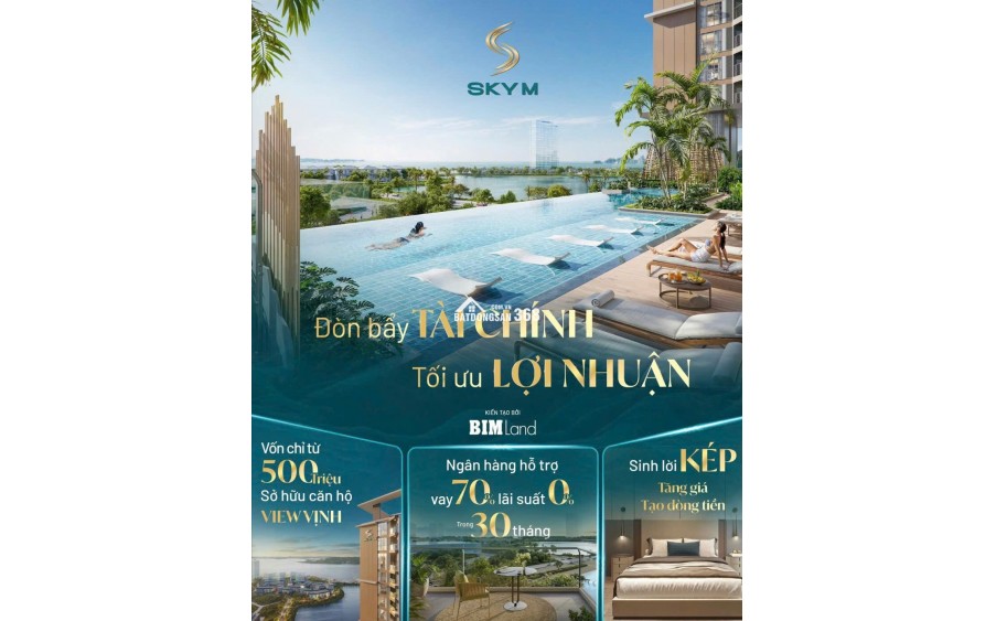 Chỉ 1,6 tỷ sở hữu ngay căn hộ Sky-M 5* view vịnh di sản hạ long