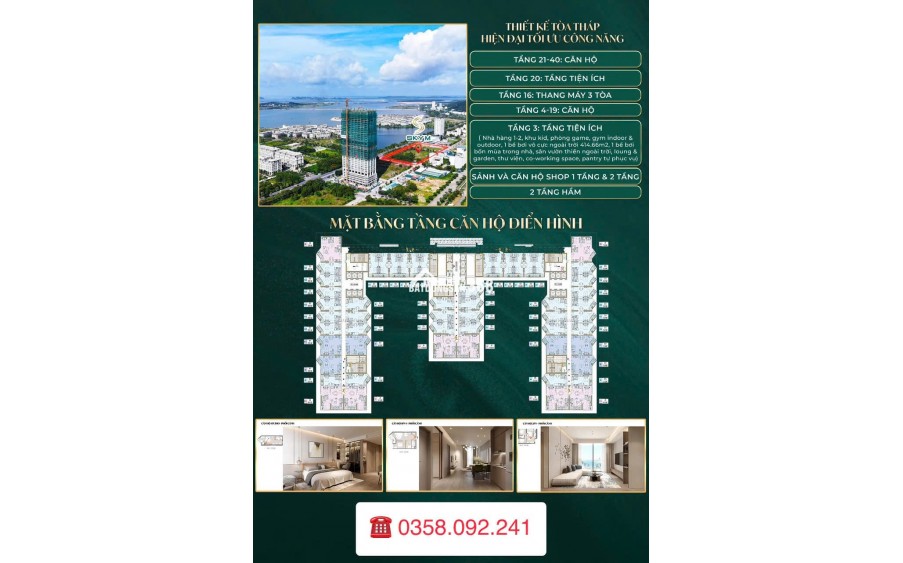 Chỉ 1,6 tỷ sở hữu ngay căn hộ Sky-M 5* view vịnh di sản hạ long