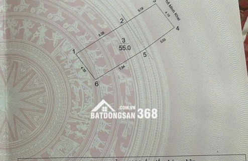 Bán Nhà Mặt Phố Minh Khai 55m 5 Tầng Vỉa Hè Đá Bóng Quy Hoạch Ổn Định