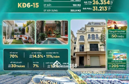 Biệt thự song lập KĐ6-15: Siêu phẩm đẳng cấp, vị trí vàng
Vinhomes Ocean Park 2