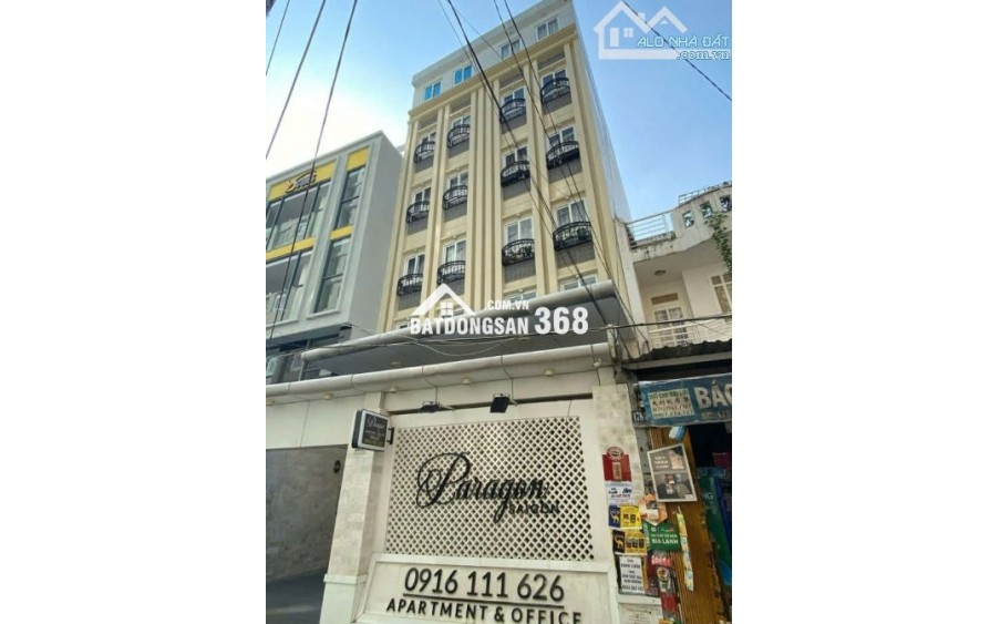 Bán Tòa Nhà CHDV Cao Cấp Ngay Pearl Plaza Bình Thạnh -HĐT: 200 triệu - Hầm 6Tầng - 40Tỷ TL