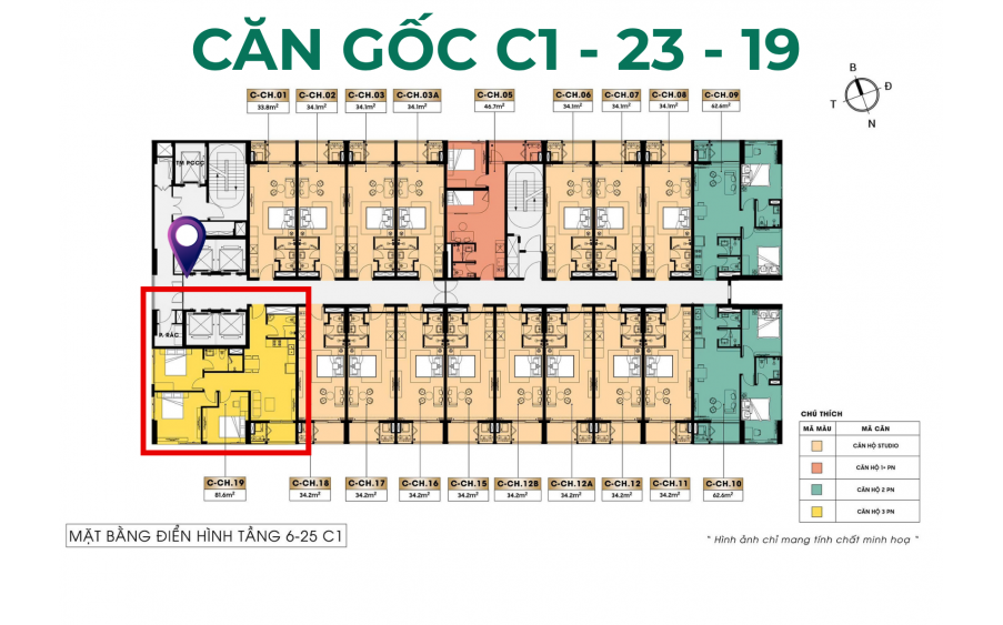 5,25 TỶ - CĂN GÓC 3PN 81,6m2 - view BIỂN + THÀNH PHỐ - chiết khấu 14,5% giá 5,25 TỶ