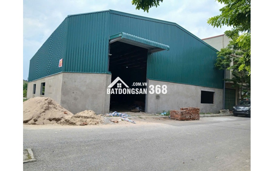Cho thuê kho xưởng tạiTừ Sơn, Bắc Ninh diện tích 600m2 kết cấu Zamin mới 100%