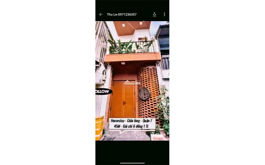 Nở hậu tài lộc (3.3/6.25) - 1 chiếc homestay xinh đẹp trong lòng phố_ sg quận 7 với thiết kế hiện đại full nội thất cao cấp gỗ tự nhiên, xịn xò.