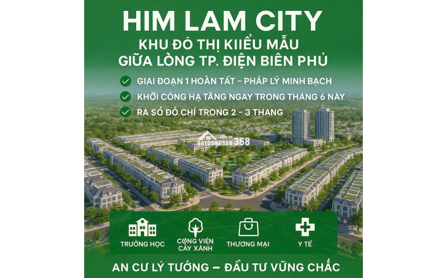 Khu đô thị mới Him Lam trung tâm thành phố