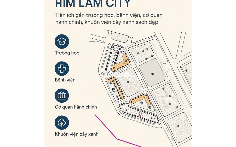 Khu đô thị mới Him Lam trung tâm thành phố