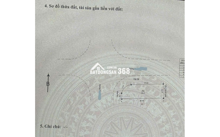 Bán lô đất 2 mặt tiền ở Hoà Xuân, Q.Cẩm Lệ, TP. Đà Nẵng