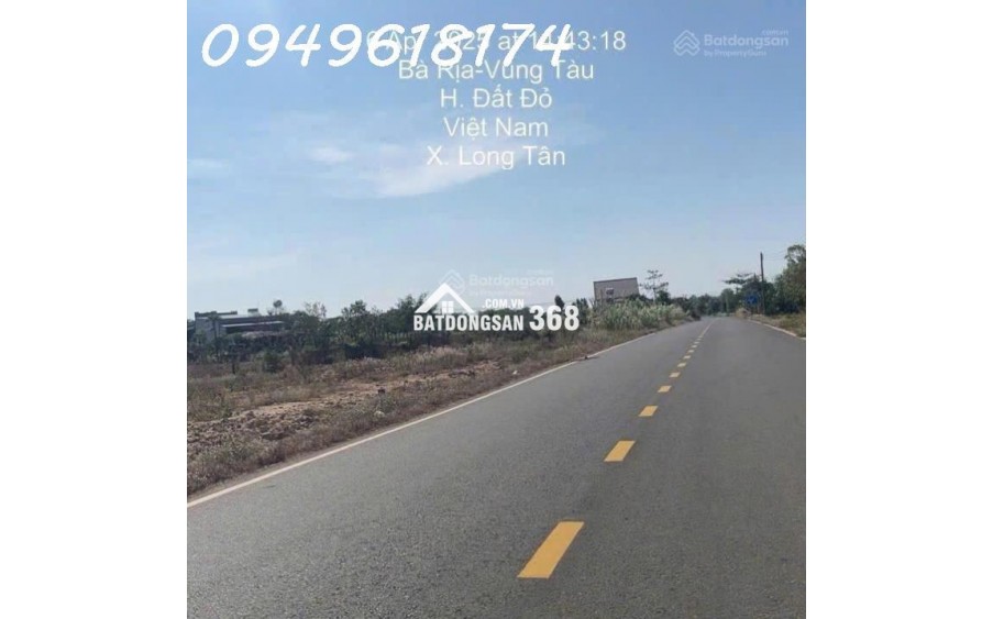 Đất mặt tiền Long Tân view mặt tiền đường lớn 12m, gần khu công nghiệp Đá Bạc, 300TR