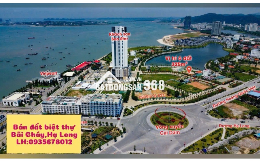 BÁN Ô ĐẤT BIỆT THỰ TẠI KHU ĐÔ THỊ MỚI CÁI DĂM, HẠ LONG