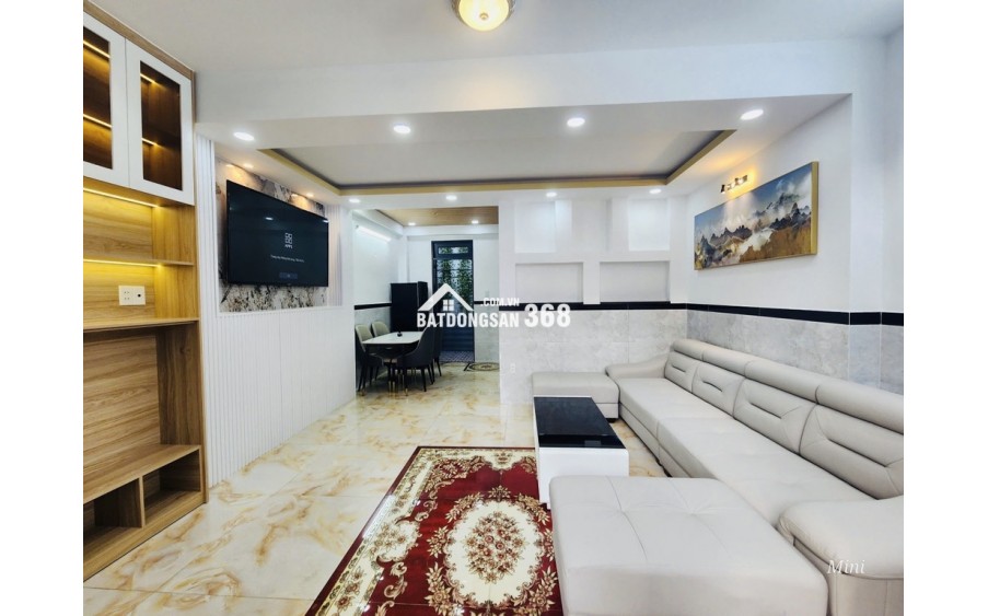 SIÊU PHẨM NHÀ ĐẸP FULL NỘI THẤT - HẺM XE HƠI - THÔNG TỨ TUNG - 50M2 - SỔ ĐẸP - HÀNG HIẾM TRONG PHÂN KHÚC