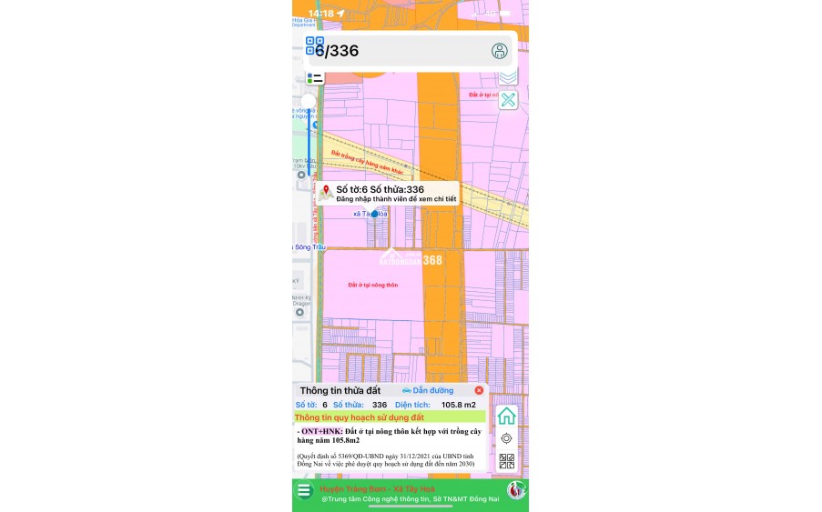 Đất ở Tây Hòa, cạnh KCN Bàu Xéo, giá 785 triệu 105m2