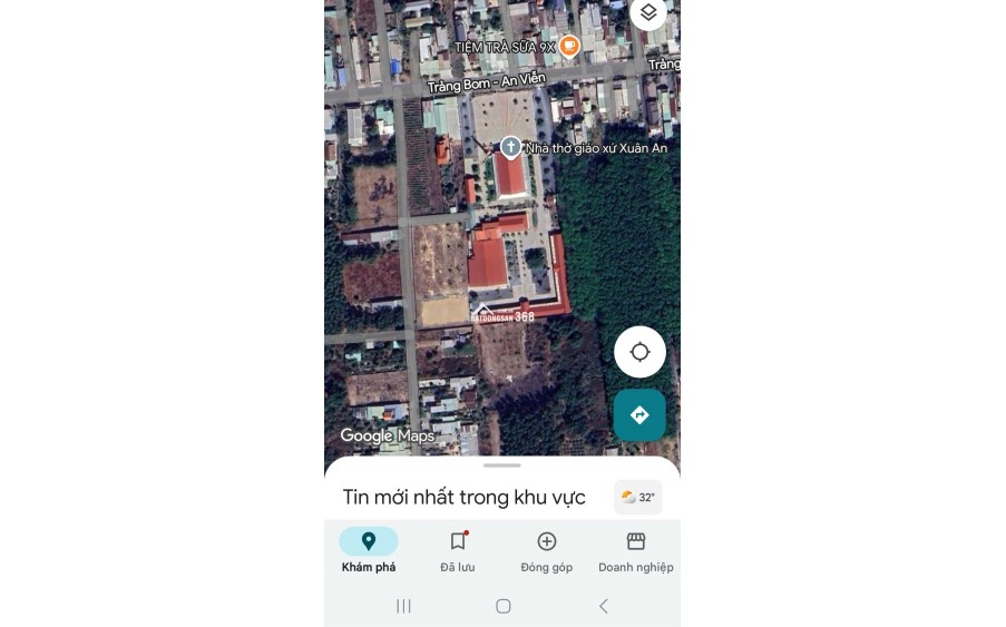 Bán lô đất cạnh bên giáo xứ Xuân An, 1 sẹc nhựa Phùng Hưng