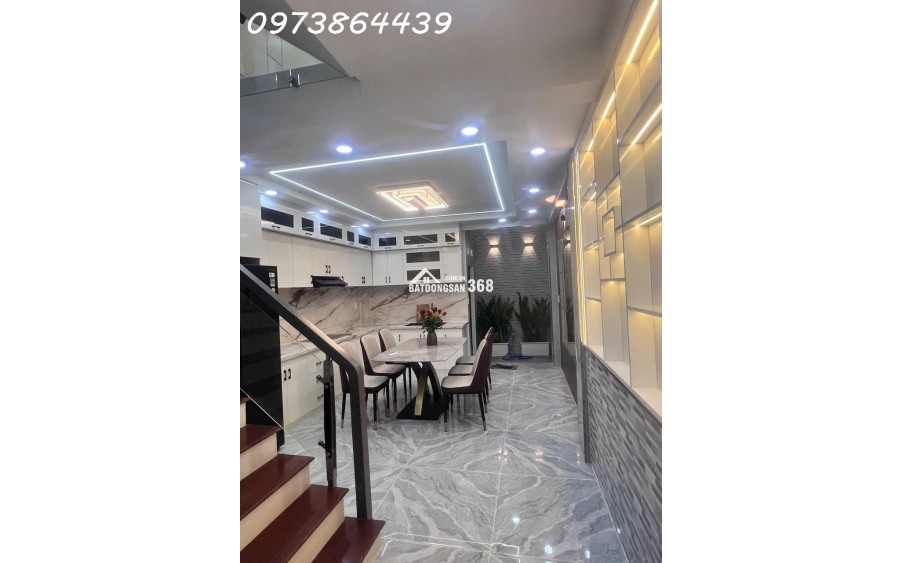 BÁN NHÀ PHỐ QUẬN 12 - 4 TẦNG FULL NỘI THẤT - 57,5M2 -  GIÁ NHỈNH 5 TỶ