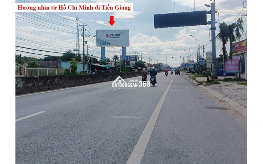 Đất Mặt Tiền, Ngay Trung Tâm Thị Trấn Bến Lức,, Lộ Giới 12m Chỉ 2,6 tỷ Full Thổ Cư.