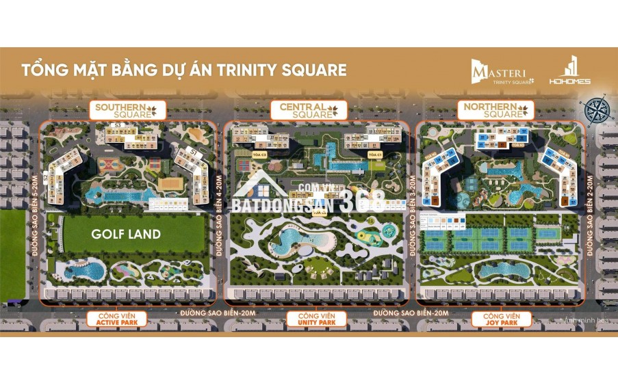 Bán Chung cư Trinity Square - Masteri - Vinhomes Ocean Park2