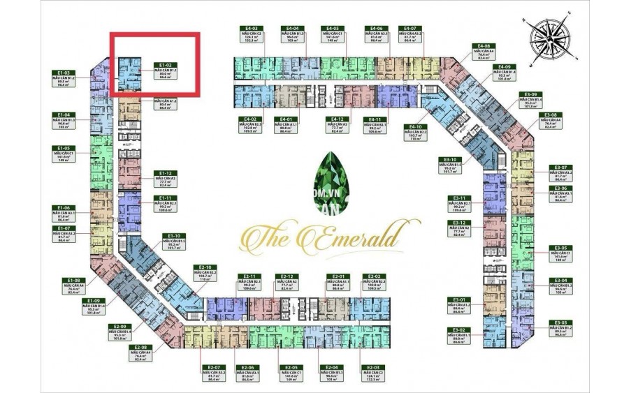 BÁN CĂN HỘ CAO CẤP 3PN TÒA E1 – CT8 THE EMERALD MỸ ĐÌNH – FULL NỘI THẤT ĐẸP – VIEW BỂ BƠI – GIÁ 7,13 TỶ BAO PHÍ