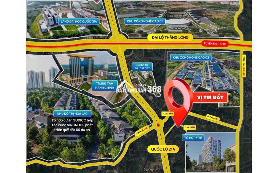 Đất độc quyền- vị trí tiềm năng tăng giá nhất Hòa Lạc