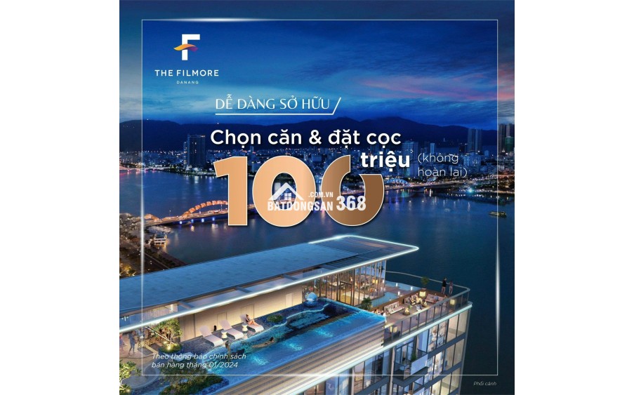  CẦN BÁN CĂN HỘ CAO CẤP THE FILMORE ĐÀ NẴNG 