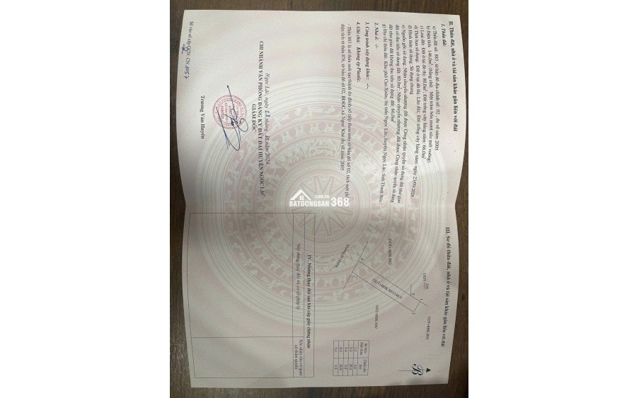 Định cư nước ngoài cần bán gần 150m2 đất ở đô thị gần khu Công Nghiệp giá 370 triệu