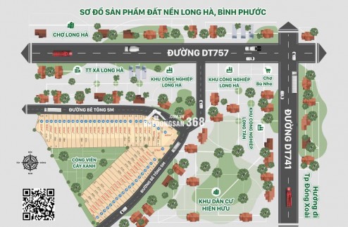 Bán đất nền Phú Riềng, Bình Phước, 298 triệu 200m2 sổ sẵn, ngay 3 KCN 500ha