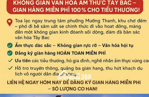 Chợ đêm Mường Thanh bố đi bộ trung tâm văn hoá và giao thương