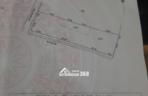 LÔ GÓC SIÊU ĐẸP TẠI TP HOÀ BÌNH - 1642m² GIÁ ĐẦU TƯ