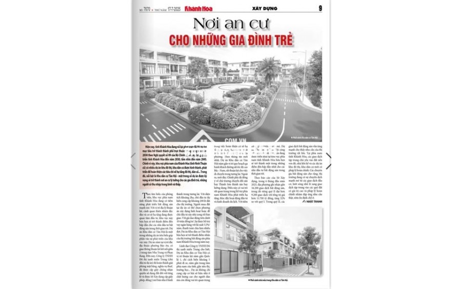 KDC TÂN HỘI! Tâm điểm phát triển mới phía Tây Bắc Phan Rang – An cư đón đầu tiềm năng!
