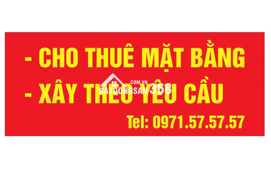 CẦN CHO THUÊ - XÂY THEO YÊU CẦU TẠI TP LAI CHÂU