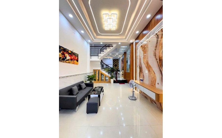 LIÊN KHU 1-6  - BÌNH TRỊ ĐÔNG - BÌNH TÂN - 56M2 (4x14) NHÀ 3 TẦNG KIÊN CỐ - HẺM ÔTÔ 7M VIVU - KHU VIP AN NINH - MUA BÁN SẦM UẤT - SỔ VUÔNG VỨC
