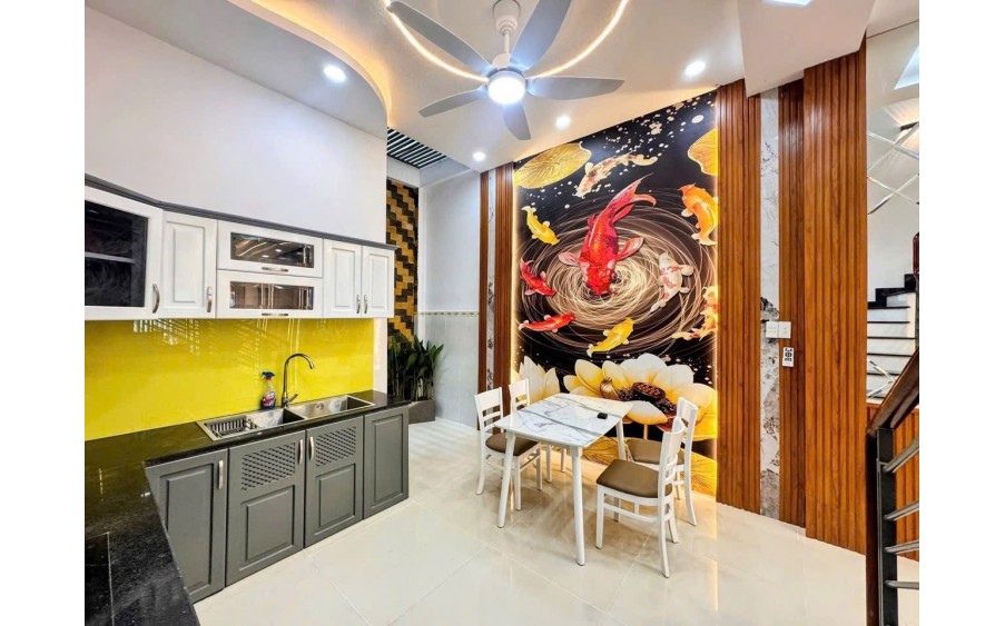 LIÊN KHU 1-6  - BÌNH TRỊ ĐÔNG - BÌNH TÂN - 56M2 (4x14) NHÀ 3 TẦNG KIÊN CỐ - HẺM ÔTÔ 7M VIVU - KHU VIP AN NINH - MUA BÁN SẦM UẤT - SỔ VUÔNG VỨC