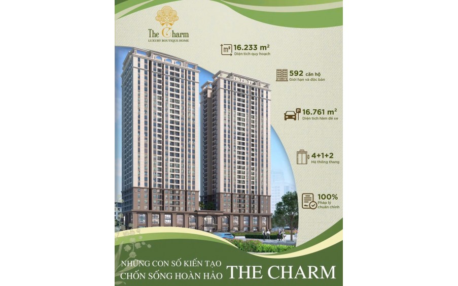 Chunh cư The Charm đường nguyễn thanh bình khu đô thị mới an hưng là khê hà đông