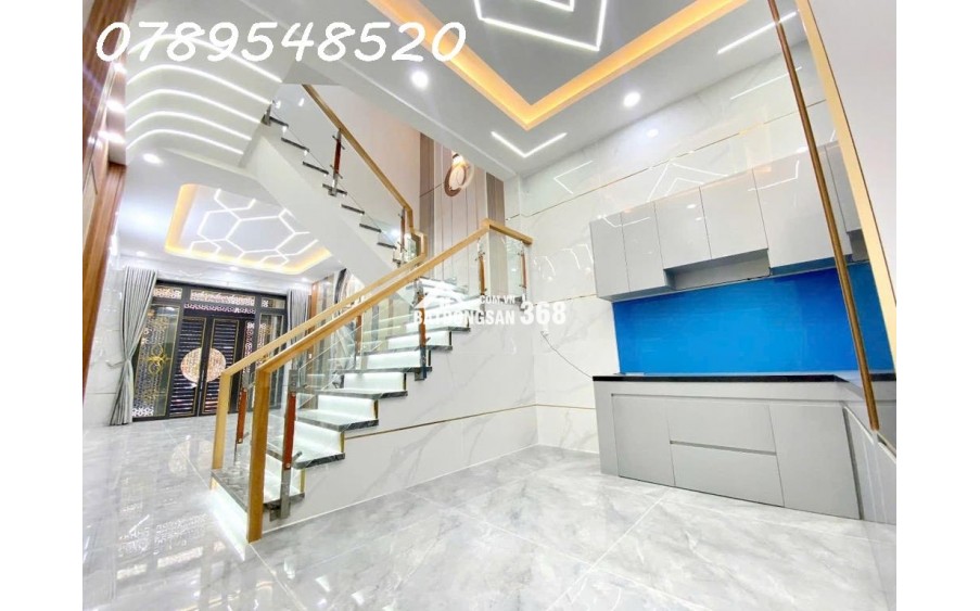 BÁN NHÀ 4 TẦNG MỚI – HẺM XE HƠI THÔNG – GẦN LÊ VĂN QUỚI – GIÁ HƠN 6 TỶ