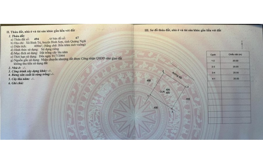 BÁN ĐẤT VƯỜN ĐƯỜNG ĐẸP – SỔ RIÊNG – GIÁ TỐT - 4 MẢNH