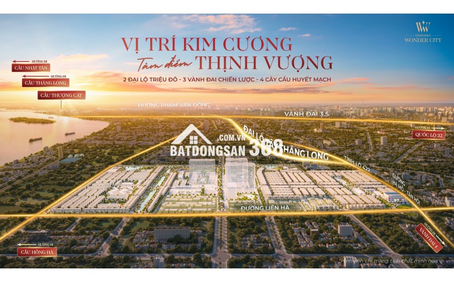 Vinhomes Wonder City - Đan Phượng. - VỐN 7 TỶ SỞ HỮU NHÀ VƯỜN. Chính Sách Ưu Đãi Chưa Từng Có. Số Căn Có Hạn