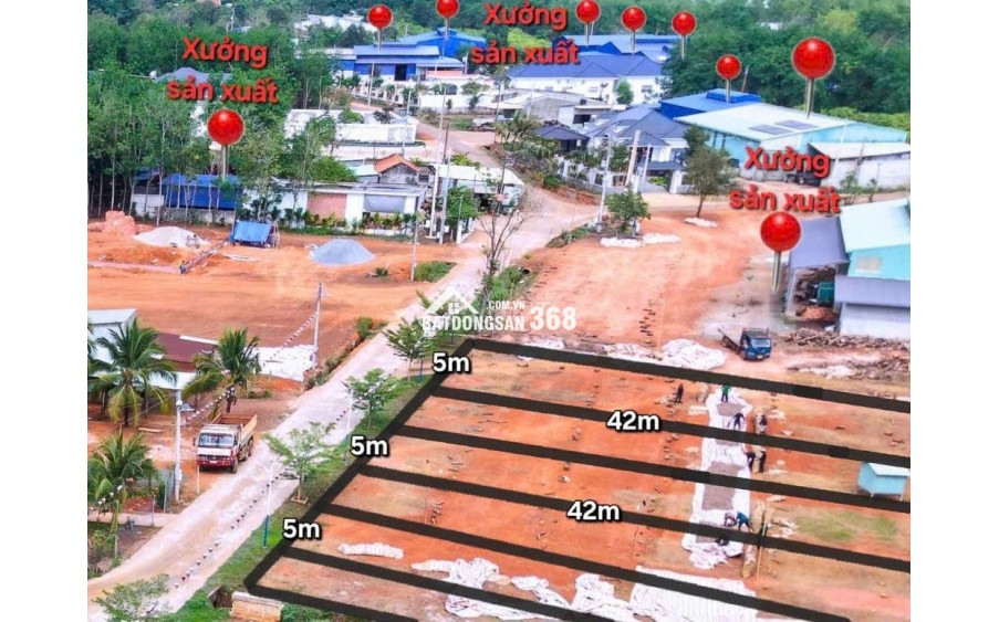 380tr/400m2 thổ cư sổ sẳn , cạnh KCN 2000ha