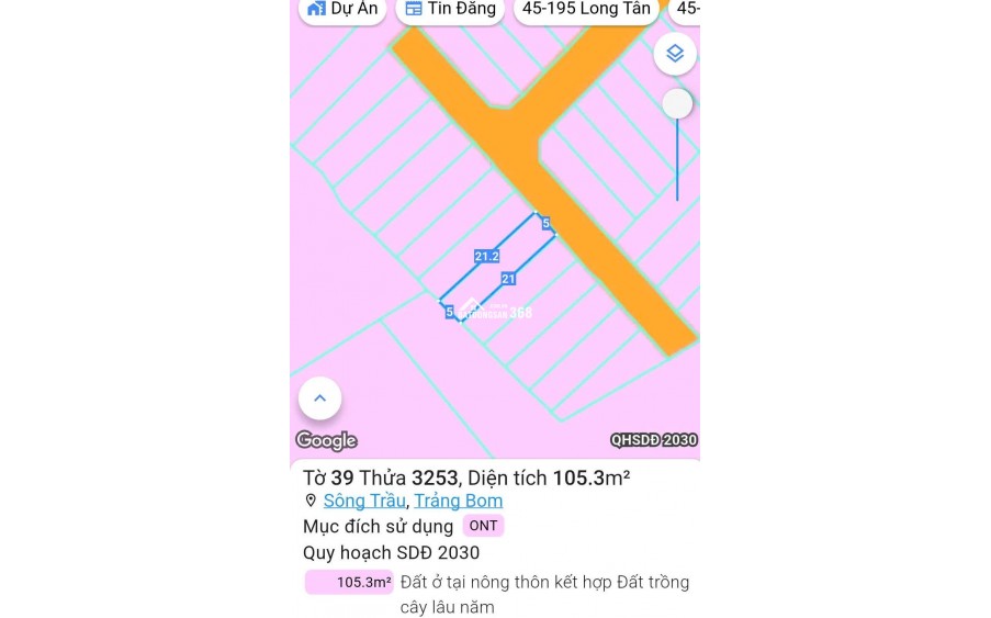  Đất trung tâm Trảng Bom – Sổ riêng, sát khu công nghiệp, vành đai 4 – Chỉ 900 triệu bao sổ 
