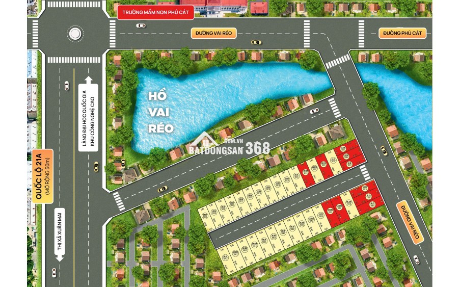 Bán đất nền Láng Hòa Lạc 100m2 giá 2.9 tỷ – đối diện Vin Trường Y, khu dân cư sầm uất  Nguyễn Hùng BĐS - 0989333012