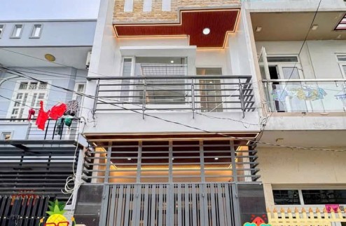 LIÊN KHU 1-6  - BÌNH TRỊ ĐÔNG - BÌNH TÂN - 56M2 (4x14) NHÀ 3 TẦNG KIÊN CỐ - HẺM ÔTÔ 7M VIVU - KHU VIP AN NINH - MUA BÁN SẦM UẤT - SỔ VUÔNG VỨC