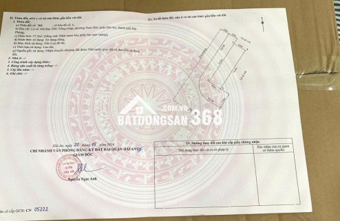 bán lô đất( góc )TĐC Đồng giáp Nam hải - hải an hải phòng