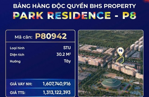Căn hộ studio - tòa P8 dự án Sun Urban City Hà Nam (P80942)