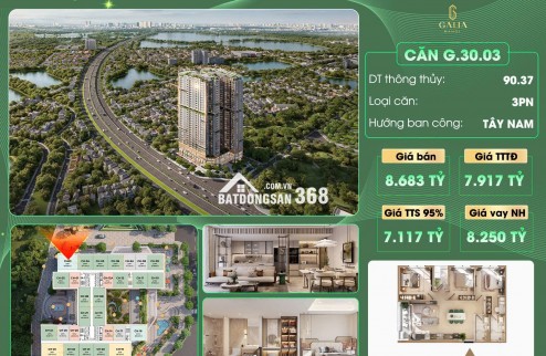 Bán Căn góc Viwe cực hot 3N2VS DT 90,3 m2 một siêu phẩm dự án Galia Yên Sở
