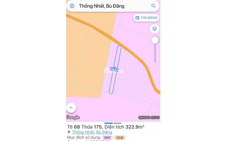Chính chủ, Sang nhượng đất ở & đất trồng cây lâu năm (Bình Phước)