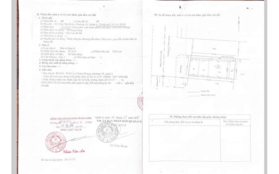 Bán hoặc cho thuê nhà Mặt tiền 112 TRẦN VĂN KIỂU P10 Q6