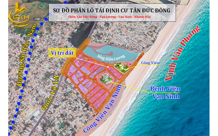 Bán đất Tái định cư Tân Đức Đông, xã Vạn Lương, Vạn Ninh, Khánh Hòa. Chỉ 2x triệu/m²