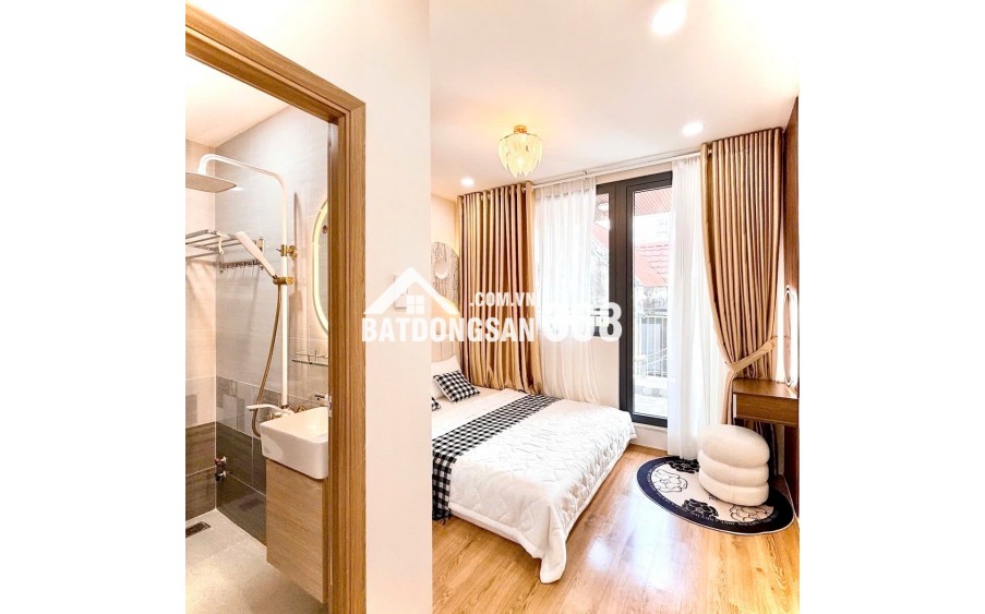 4 Tỷ nhỉnh: Nhà Quận 3- ngay bờ kè Hoàng Sa- Ngang gần 4m, 3 Tầng Full nội thất mới. VŨ 0933910039