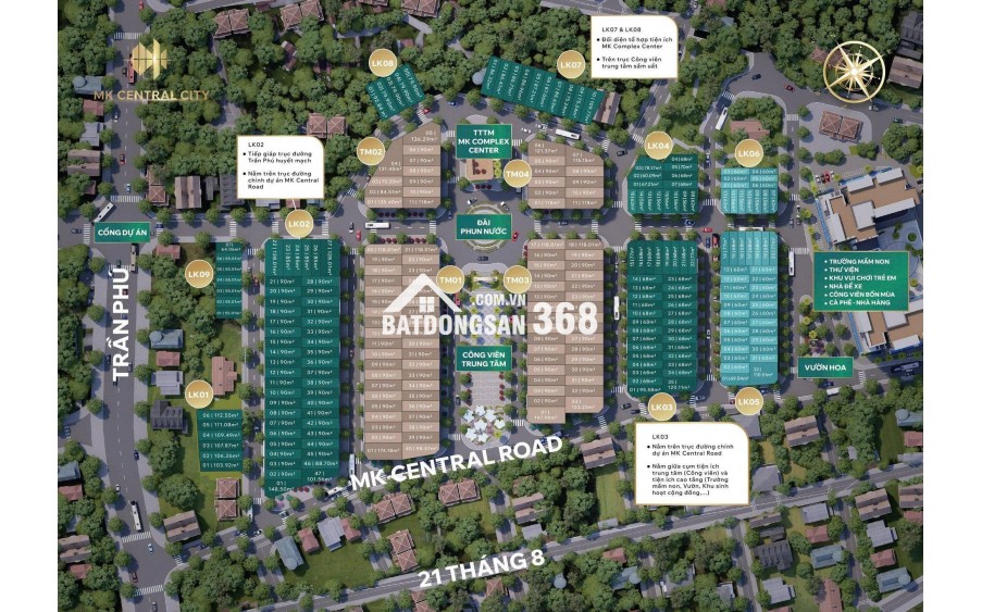 Đất nền dự án MK Central City – An cư đẳng cấp, đầu tư tiềm năng.